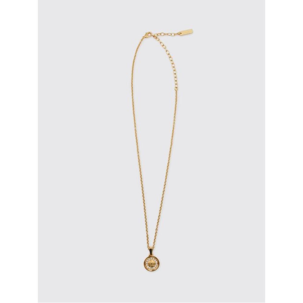 Versace Women Versace Medusa Pendant Brass Choker Necklace With Crystals